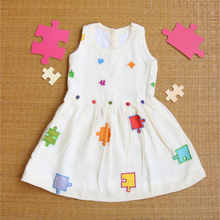 Load image into Gallery viewer, puzzled sleeveless frock
