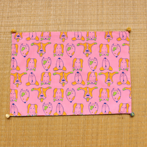 pink sheru & pink bhao-bhao table mats (set of 2)