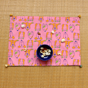 bhao-bhao table mat pink