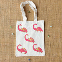 Load image into Gallery viewer, dino didi tote bag pink
