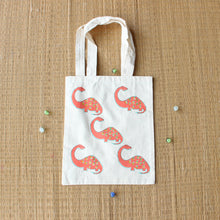 Load image into Gallery viewer, dino didi tote bag peach
