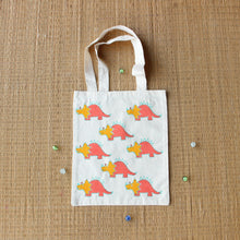 Load image into Gallery viewer, dino didi tote bag peach
