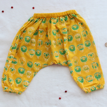 Load image into Gallery viewer, disco ewe angrakha top &amp; yellow harem pants set
